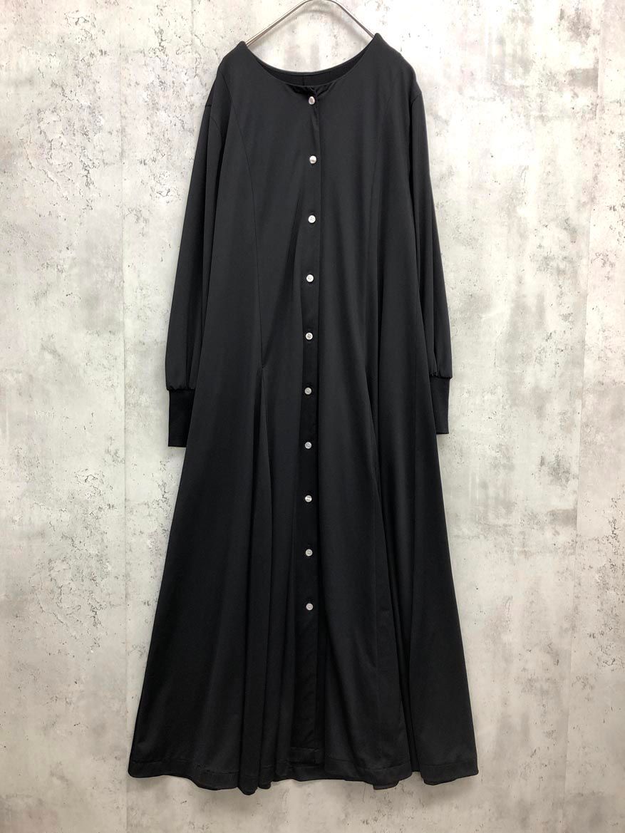 B7 ベーセッツ 9521030 フ ロングシャツ ワンピース size38 黒 レディース