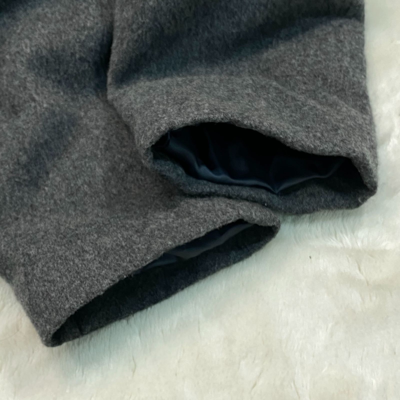 カシミヤ混 ガウンコート