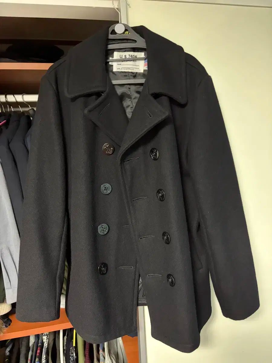 Schott U S 740N ブラック ピーコート 40サイズ