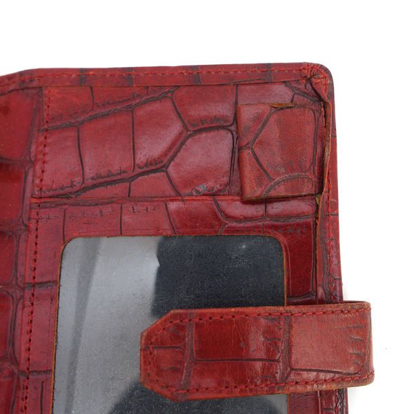 JEAN PAUL GAULTIER ジャンポール ゴルチエ 手帳 6穴スリムミニ クロコ型押し レッド 手帳 アドレス 住所録 ブランド WWW_OPDRERGINERDOGAN_COM