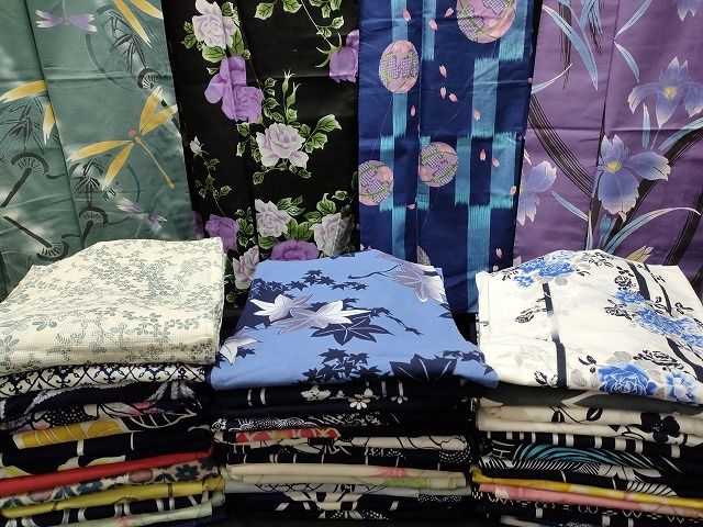 浴衣 まとめて 45点 蜻蛉 花柄 山本寛斎 綿紅梅 しじら織 など 着用 多数 あり ppp 3078
