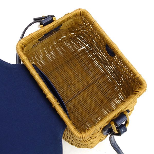 ✨美品✨トリーバーチ　カゴバッグ　2way デカロゴ　大容量　ゴールド TORY BURCH / トリーバーチ ◇カゴバッグ ストロー ゴールドロゴ 2WAY