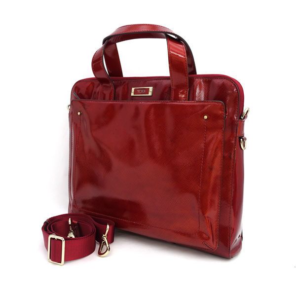 TUMI トゥミ ブリーフケース ビジネス ショルダーバッグ ２WAY モバイル PVC レッド バッグ バック BAG 鞄 カバン ブランド