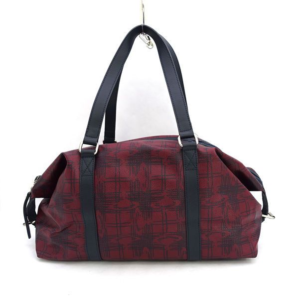 Vivienne Westwood ヴィヴィアンウエストウッド ボストンバッグ セミショルダー レッド PVC バッグ バック BAG 鞄 カバン VW1