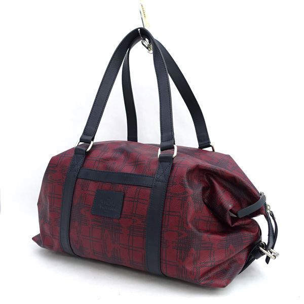Vivienne Westwood ヴィヴィアンウエストウッド ボストンバッグ セミショルダー レッド PVC バッグ バック BAG 鞄 カバン VW 1