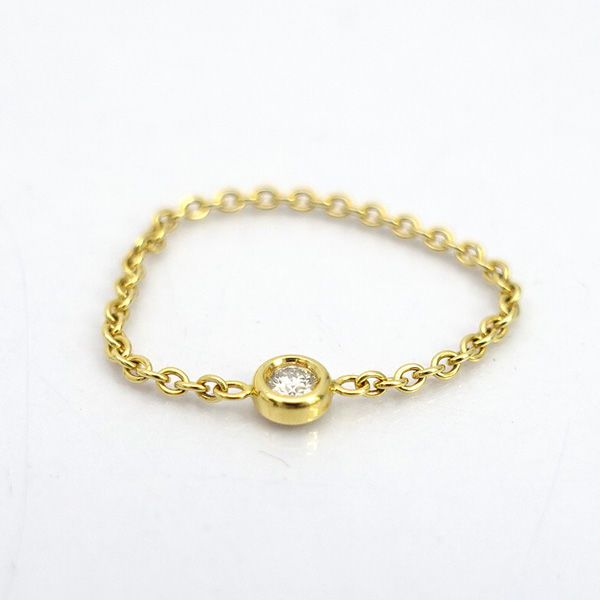   864 750WG 1PD ダイヤ リング 指輪 Christian Dior / クリスチャンディオール ◇750 1PD 1ポイント ダイヤ