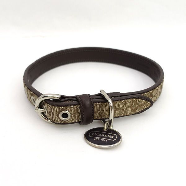 COACH / コーチ ◇シグネチャー 犬用首輪 4003 ブランド【中古