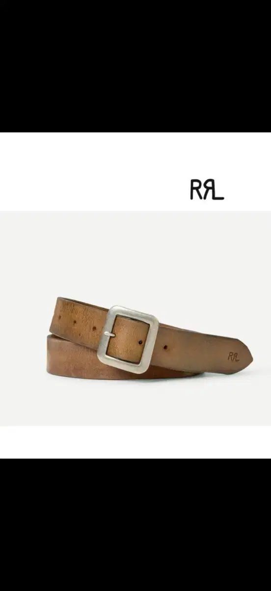 RRA ダブルアールエル ハンドバニッシュ ブラウン ベルト 36