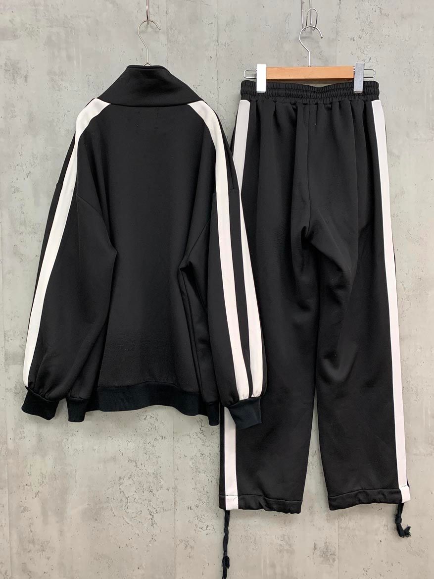 Hauls ハウルズ HST-003 しんぷるはうるずジャージ セットアップ sizeM 黒×白 レディース