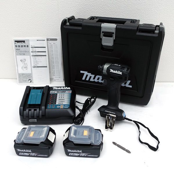 makita マキタ 充電式インパクトドライバ セット 18V 6.0Ah ブラック TD17DRGXB 家電