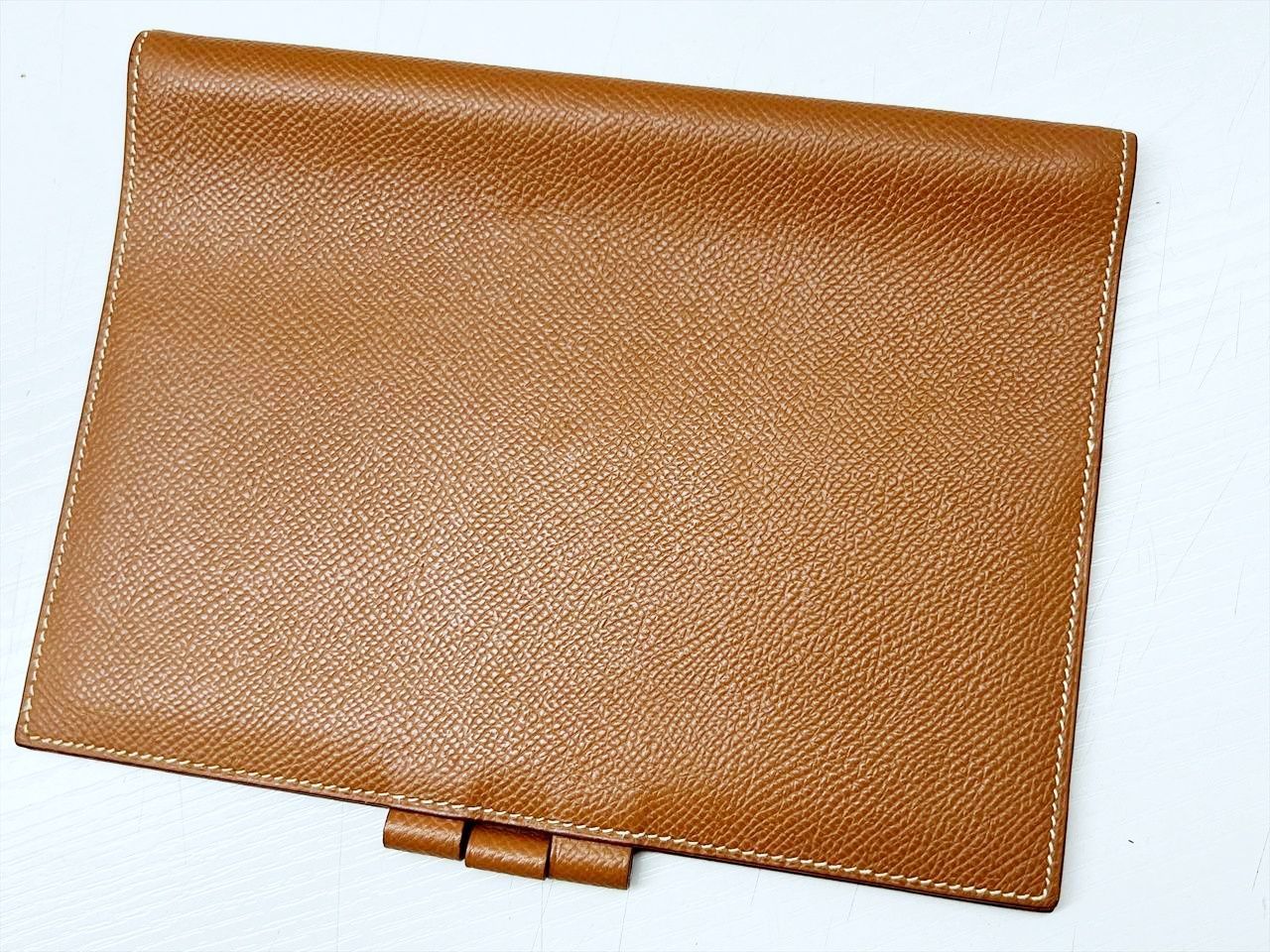 HERMES エルメス グローブトロッター 手帳カバー ブラウン F