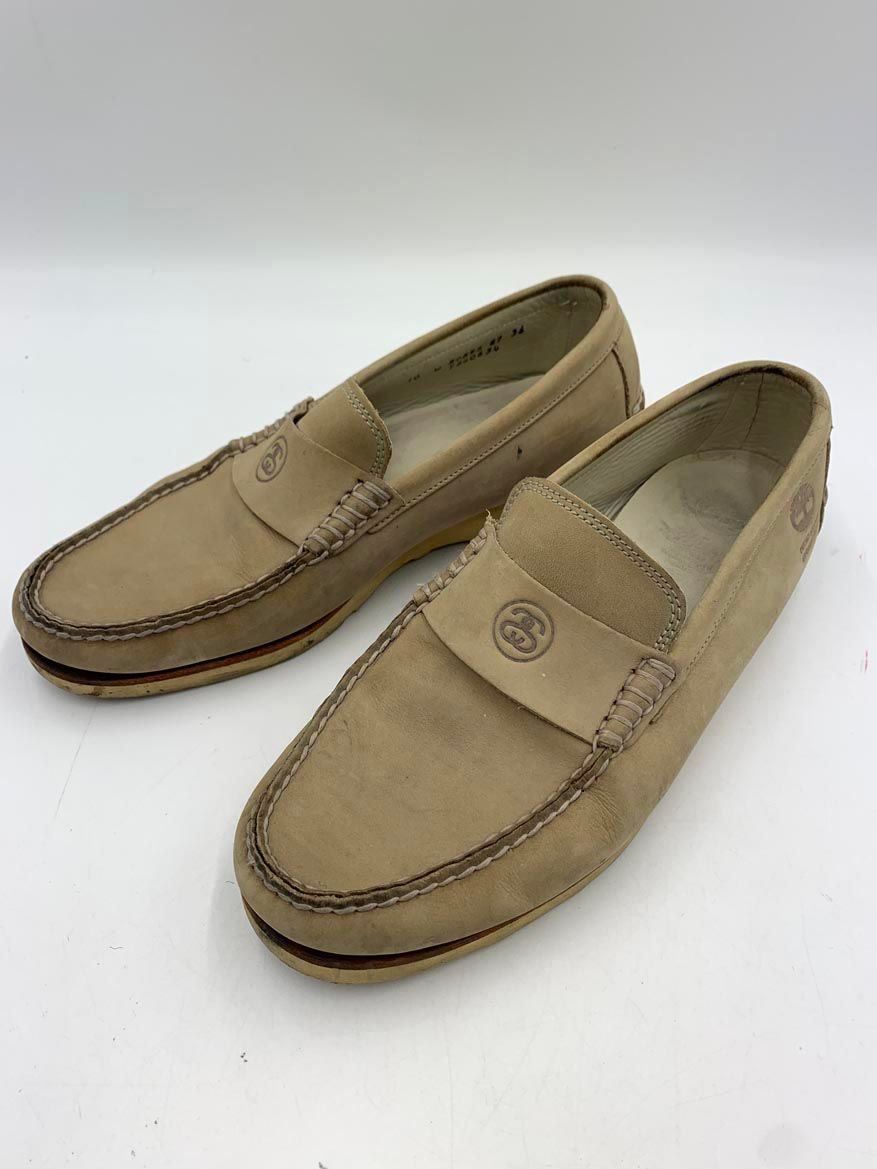 STUSSY ステューシー Timberland ティンバーランド ビブラム ウェッジ ローファー シューズ size10 ベージュ メンズ