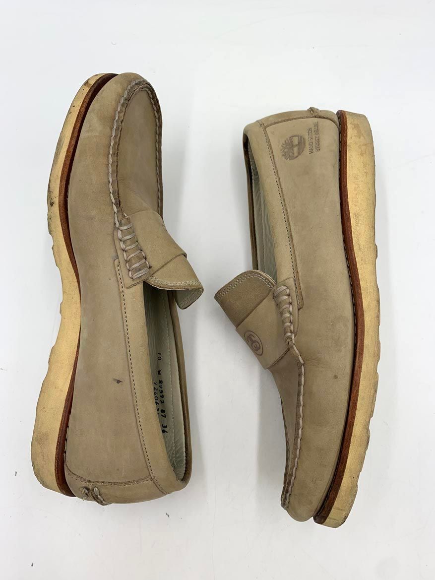 STUSSY ステューシー Timberland ティンバーランド ビブラム ウェッジ ローファー シューズ size10 ベージュ メンズ