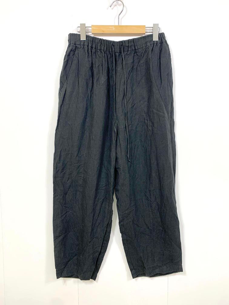 JOURNAL STANDARD LUXE ジャーナル ラックス 24-030-440-0290-2-0 定価19800円 リネンワッシャー イージー パンツ sizeF 黒 レディース