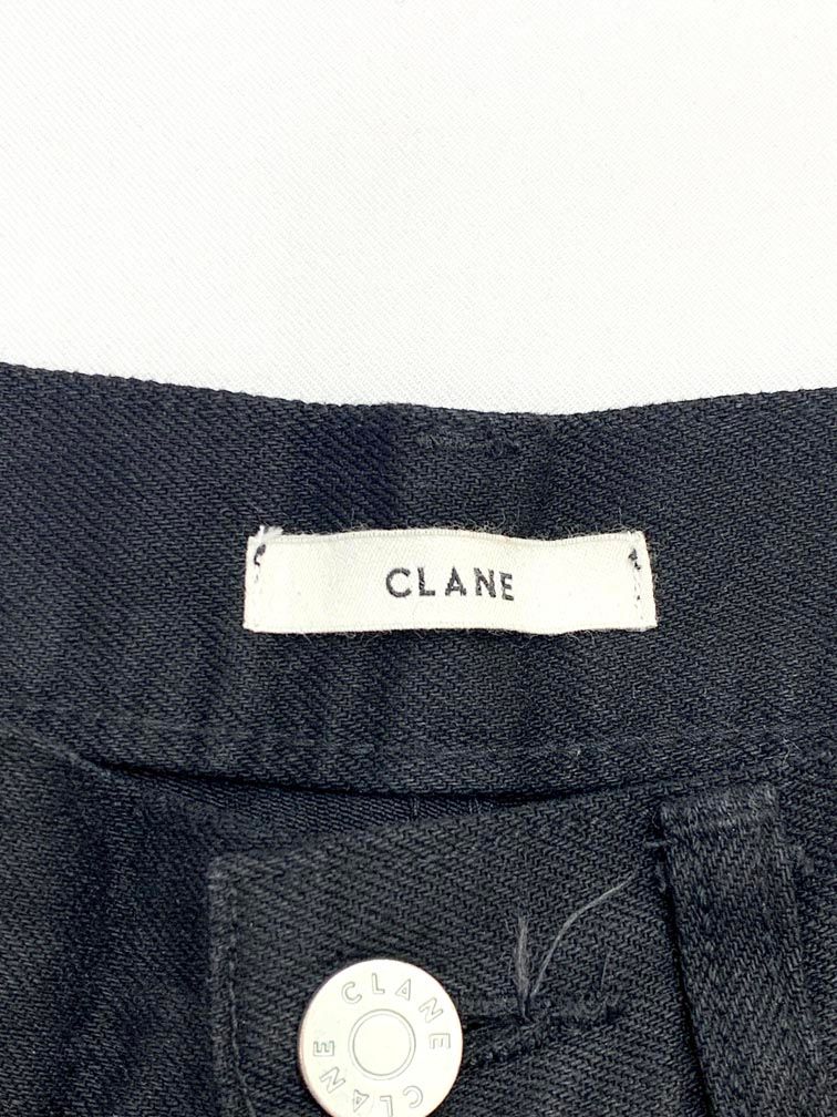  CLANE クラネ 18111 7321 定価26400円 スリムストレートデニム パンツ size 1 黒 レディース その他 パンツ