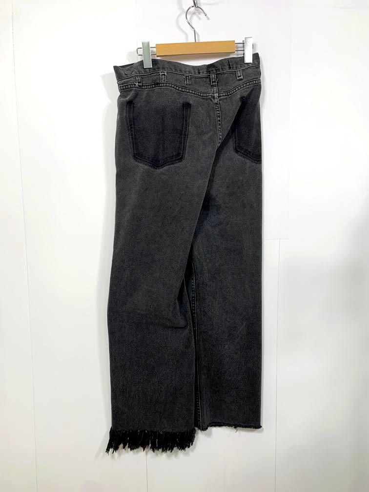 MAISON EUREKA メゾンエウレカ 定価27500円 VINTAGE REWORK BIGGY PANTS デニムパンツ sizeS グレー レディース