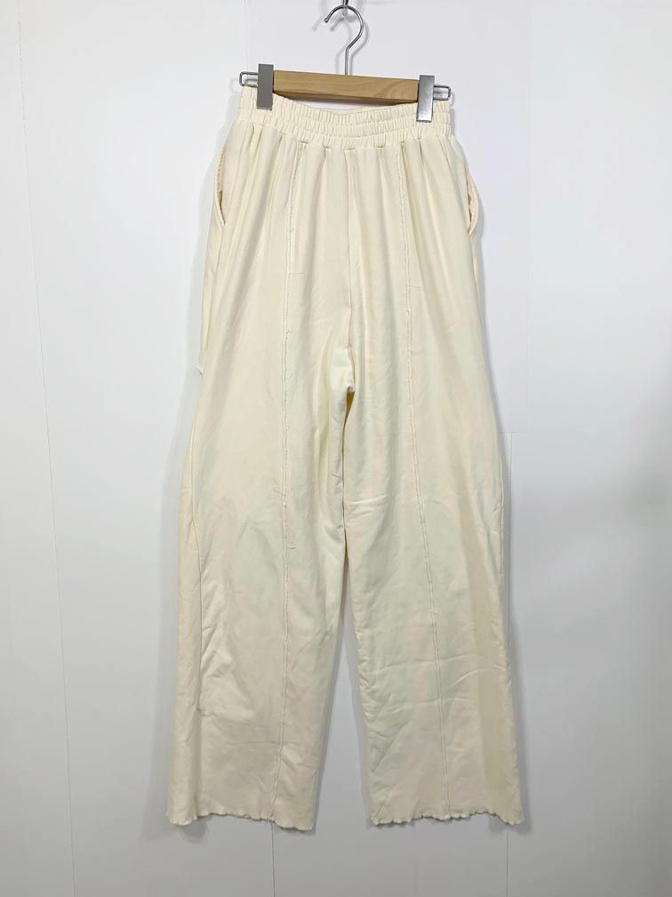 PRANK PROJECT プランクプロジェクト 31231465607 定価19800円 スリットスウェットワイド パンツ sizeF アイボリー レディース