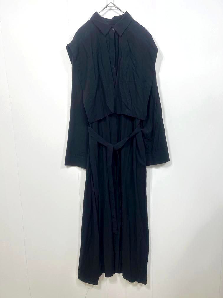 RIM ARK リムアーク 460FSS33-0510 定価26400円 Layered SH dress ワンピース sizeF 黒 レディース MERCADOAVALIA_COM_BR