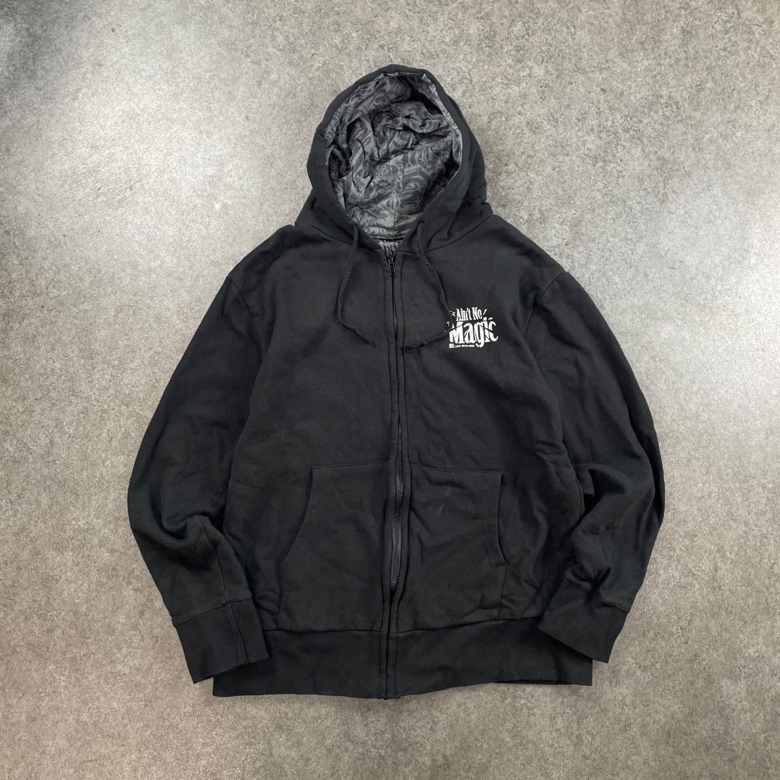 B'z LIVE-GYM Ain't No Magic Full-Zip Hoodie Black ビーズ ツアー