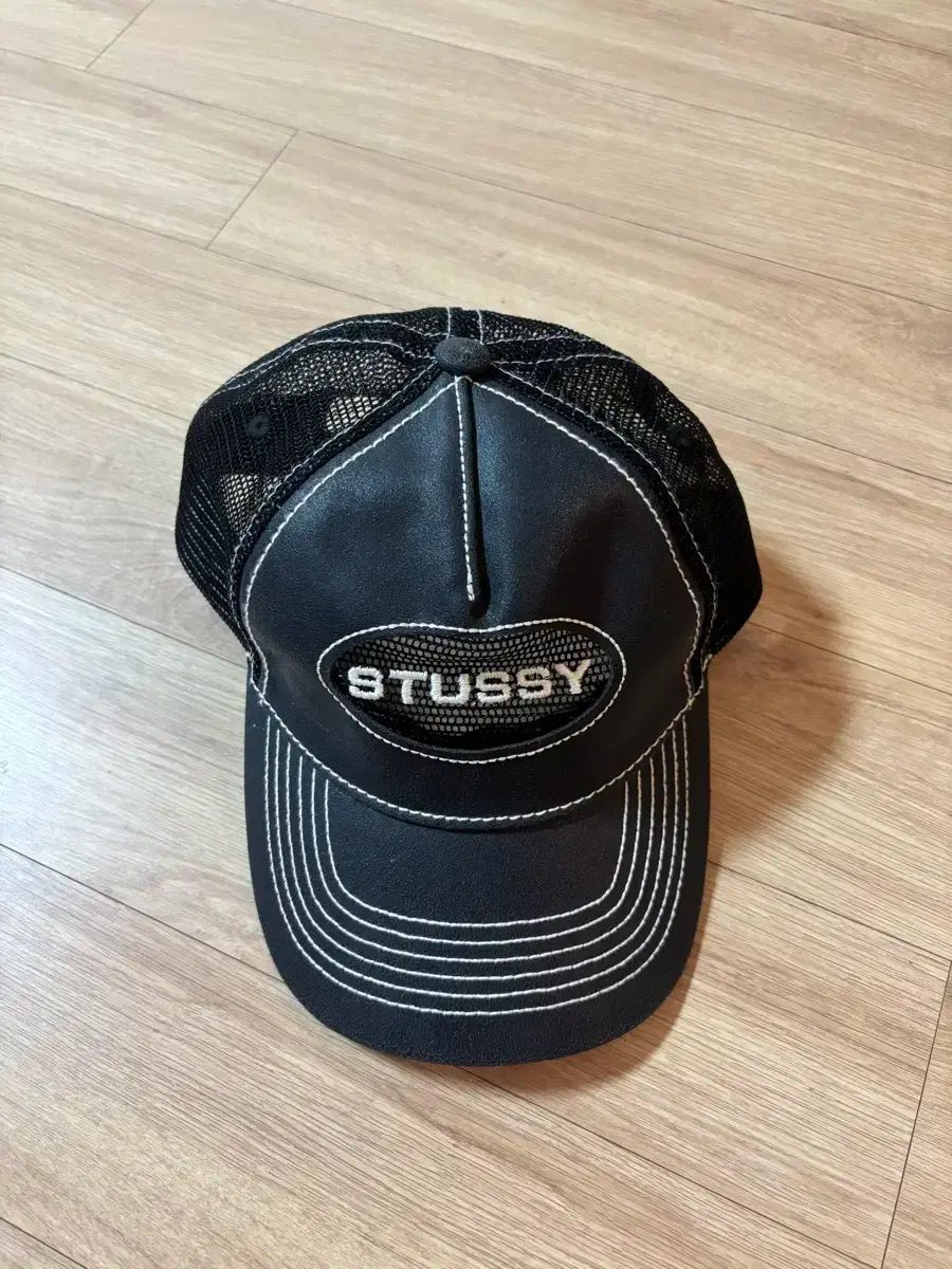 STU ブラック メッシュ キャップ 帽子