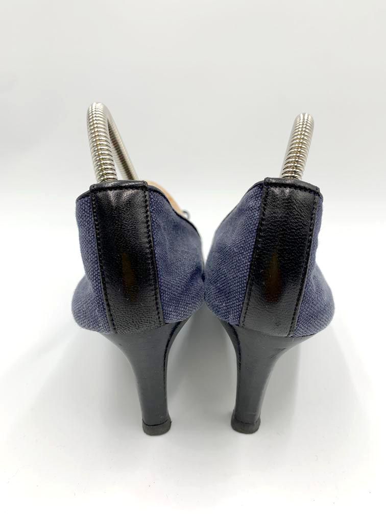 CHANEL シャネル デニム ハイヒール パンプス size37/青