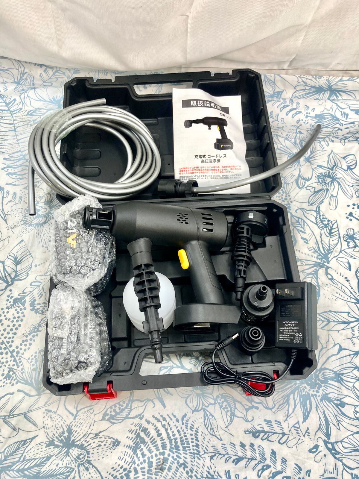 【新品】高圧洗浄機 コードレス 8MPa 残量表示 PSE認証済 Amazon | 高圧洗浄機 8MPa 高圧洗浄機 コードレス 充電式 残量表示