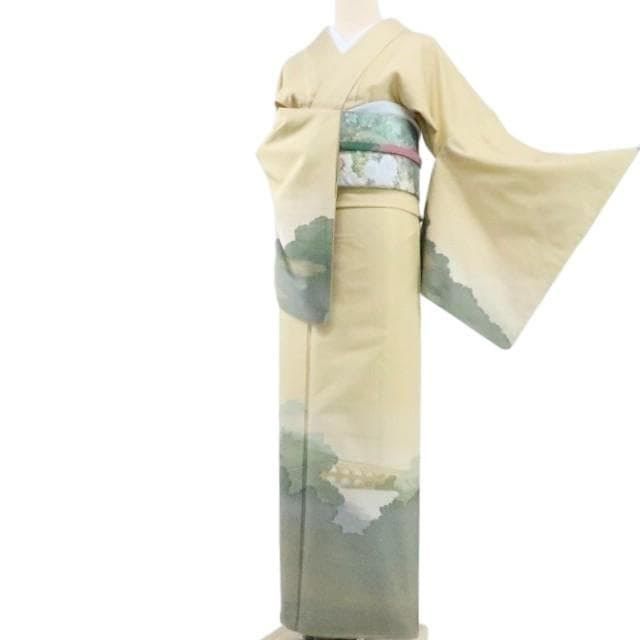 Y1612◇美品 正絹 作家物落款 手縫い仕立て 紬訪問着 着物 単品 - メルカリ