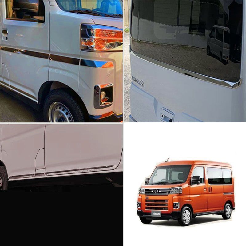【送料無料】22年型 ダイハツ アトレー ATRAI 車体装飾モール サイド?リアウィンドウ
