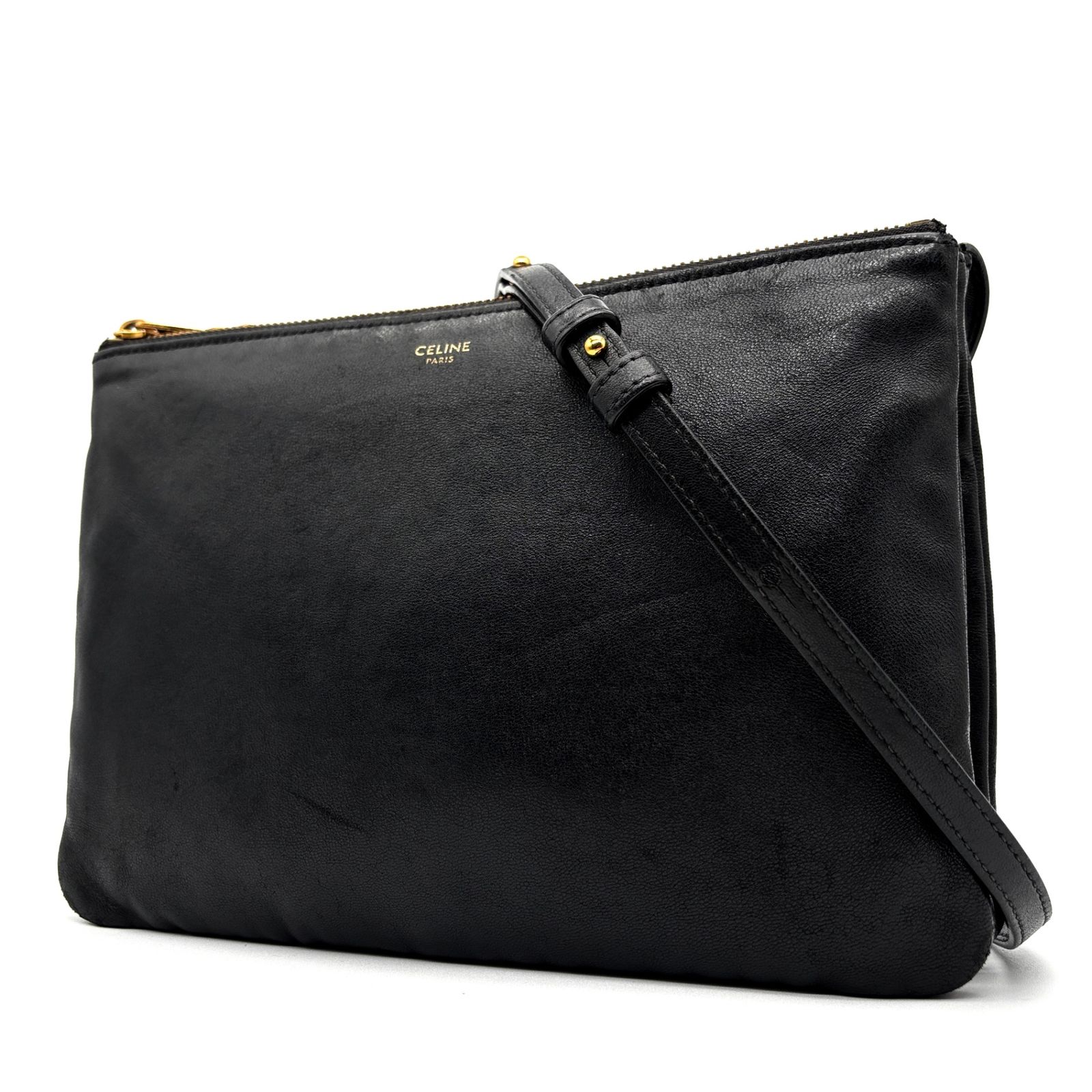 現行ロゴ・極美品】セリーヌ トリオ ラージ ショルダーバッグ 現行ロゴ・極美品】セリーヌ トリオ ラージ ショルダーバッグ
