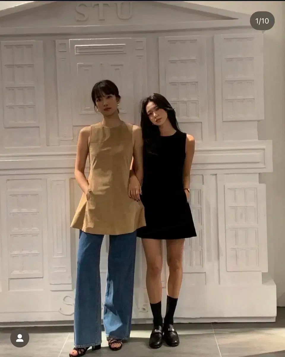 STU フィーバー ブラック ノースリーブ ONE PIECE