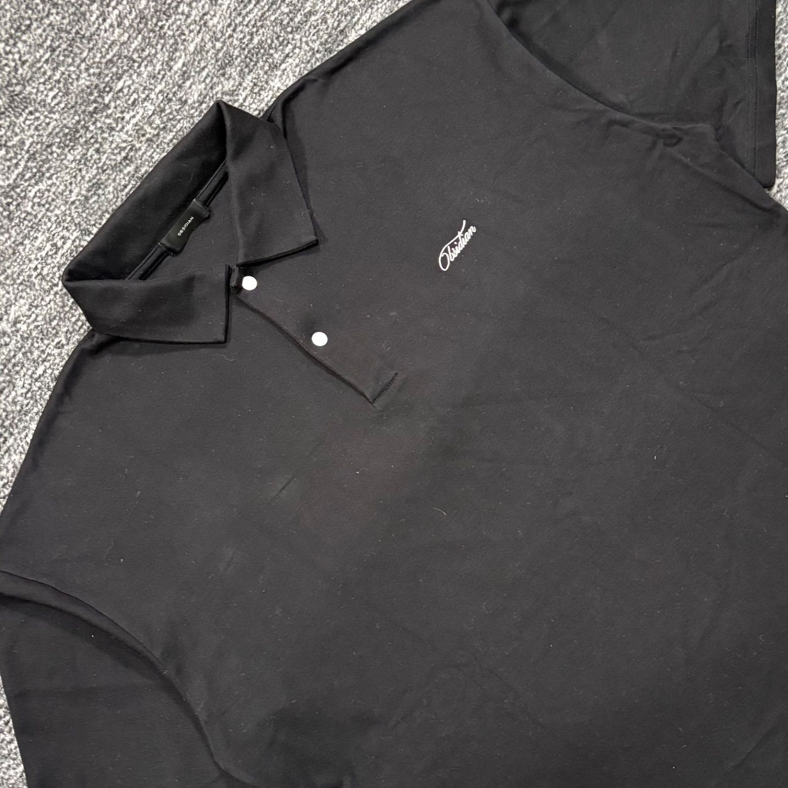 BIG POLO 100 2 SUPIMA SMOOTH BLACK L オブシディアン ビッグポロ スムース ブラック