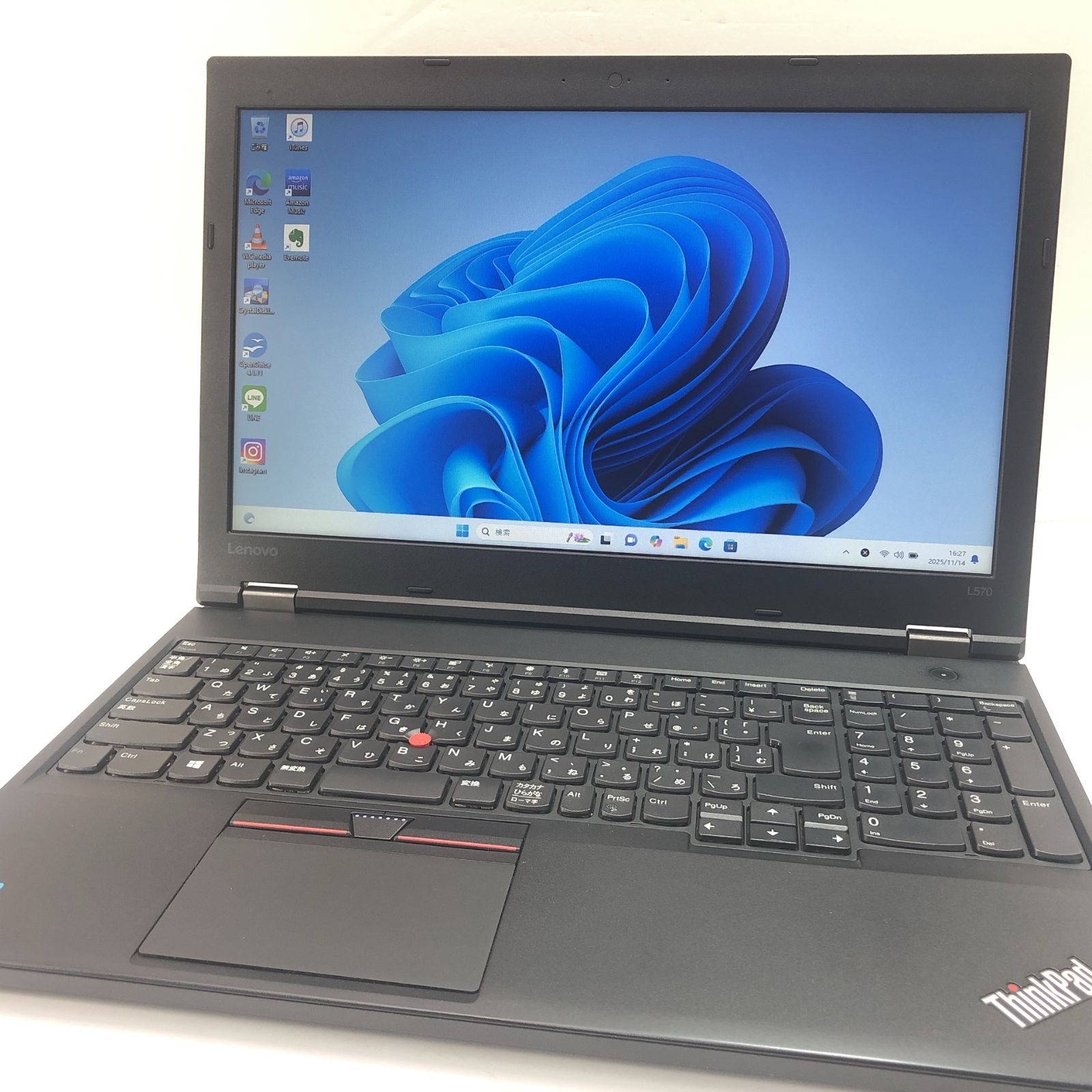 バッテリー良好❣❣ 大画面 Lenovo ThinkPad L 570 Core i 5 7200 U メモリ8 GB DVD Bluetooth WINDOWS 11