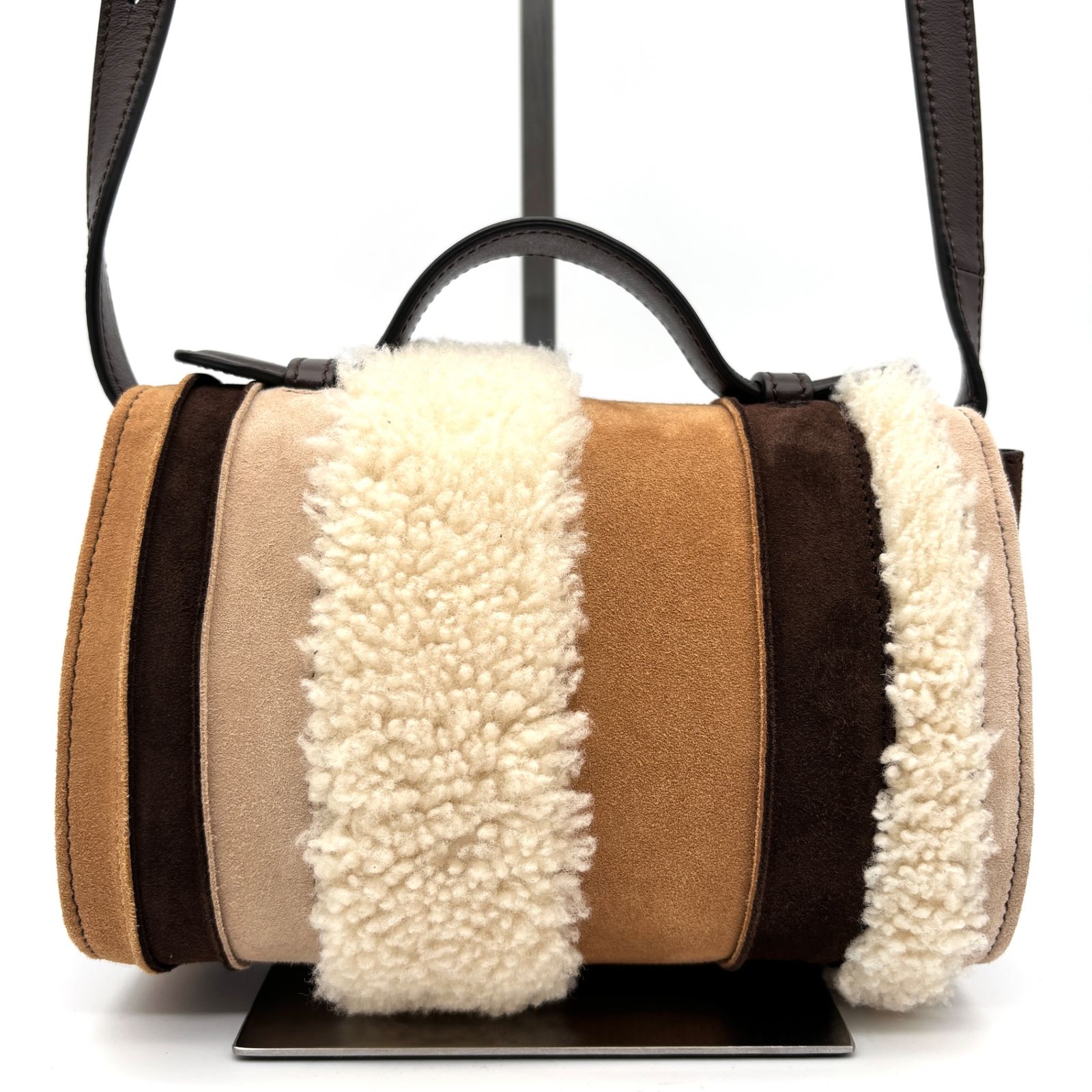 TOD'S トッズ Tタイムレス ショルダーバッグ レディース ボア ムートン