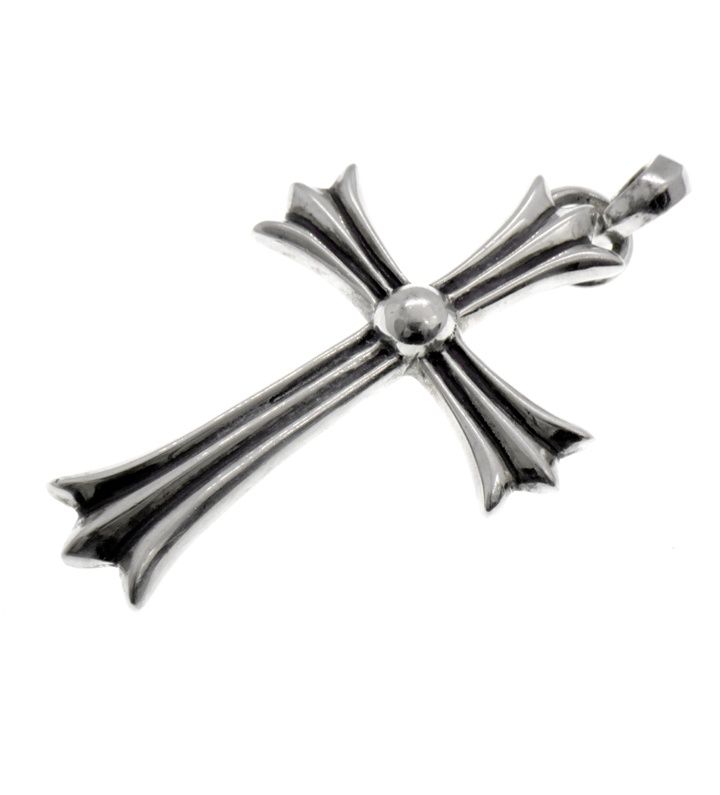 クロムハーツ CHROME HEARTS CH CROSS LRG W BALE ラージクロス ウィズ ベイル ペンダント ネックレス トップ 45531