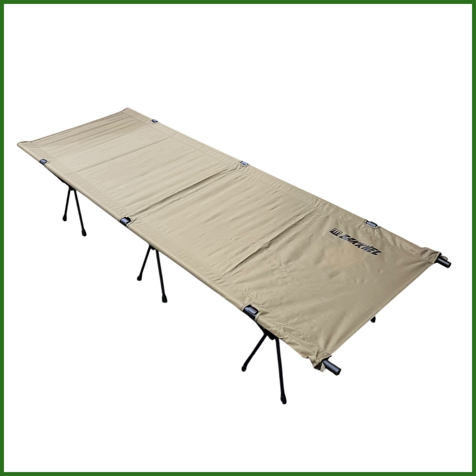 ミック BAKKNEL アウトドアコット BN-COT001-OLG オリーブグリーン ベッド キャンプ 高さ調整可