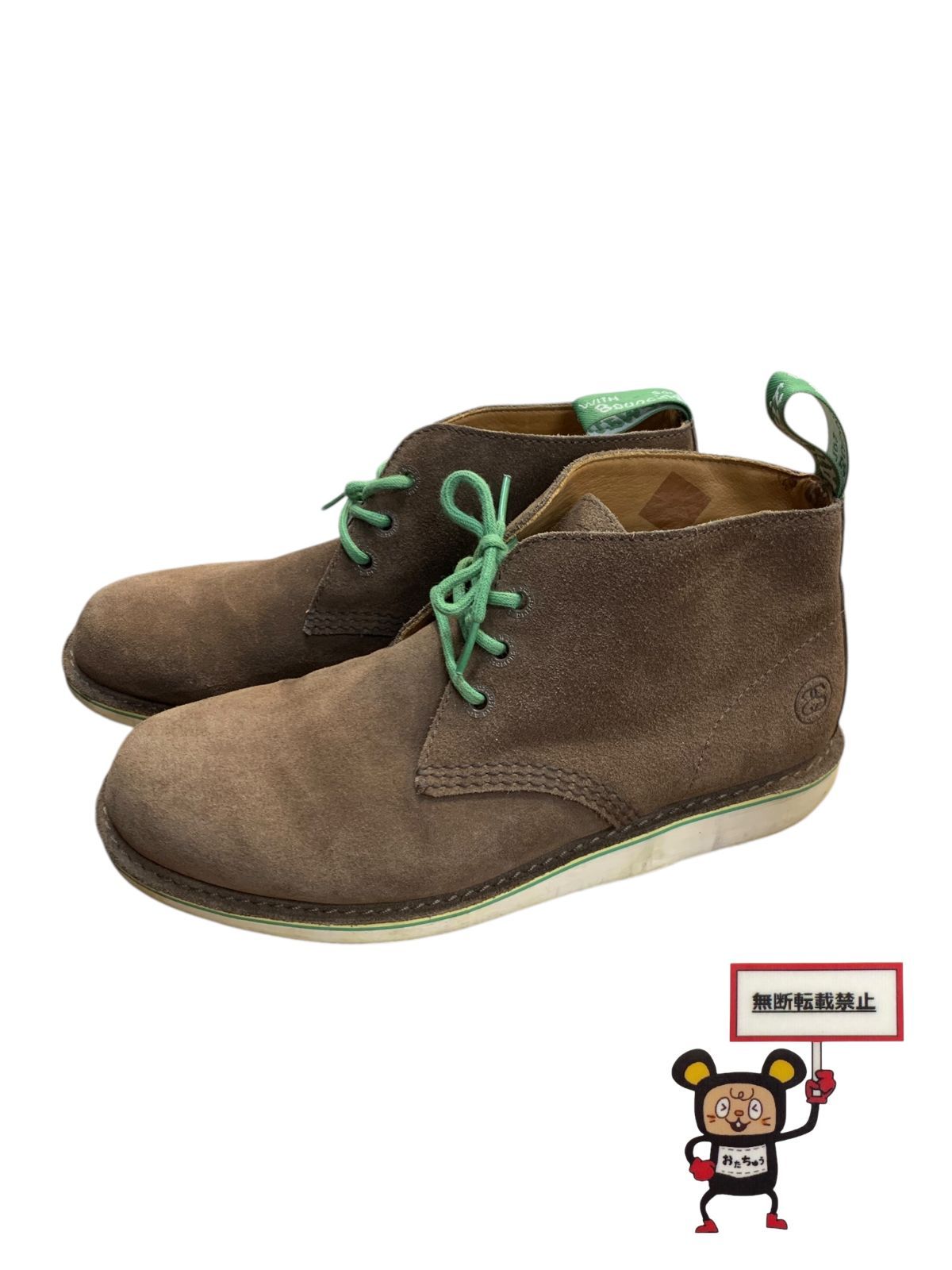 78.stussy x Dr.martens tyler スウェードチャッカブーツ 店舗併売品