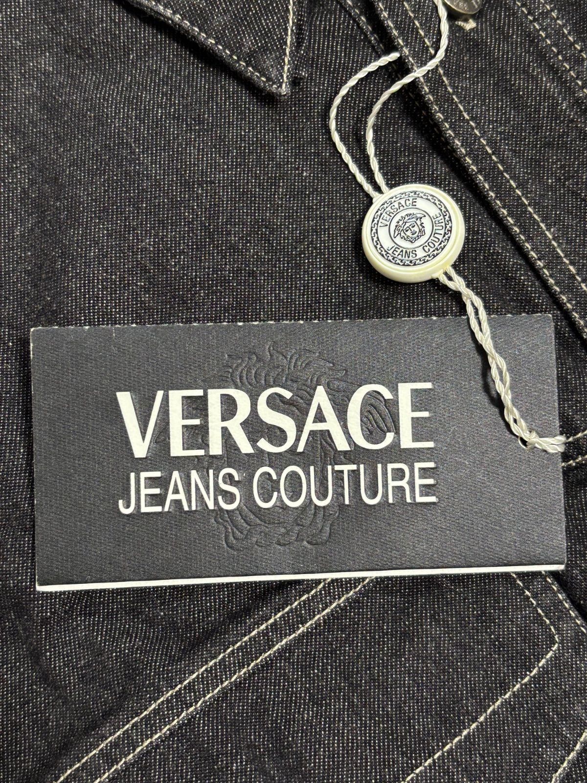 VERSACE JEANS COUTURE ヴェルサーチ デニムジャケット 黒
