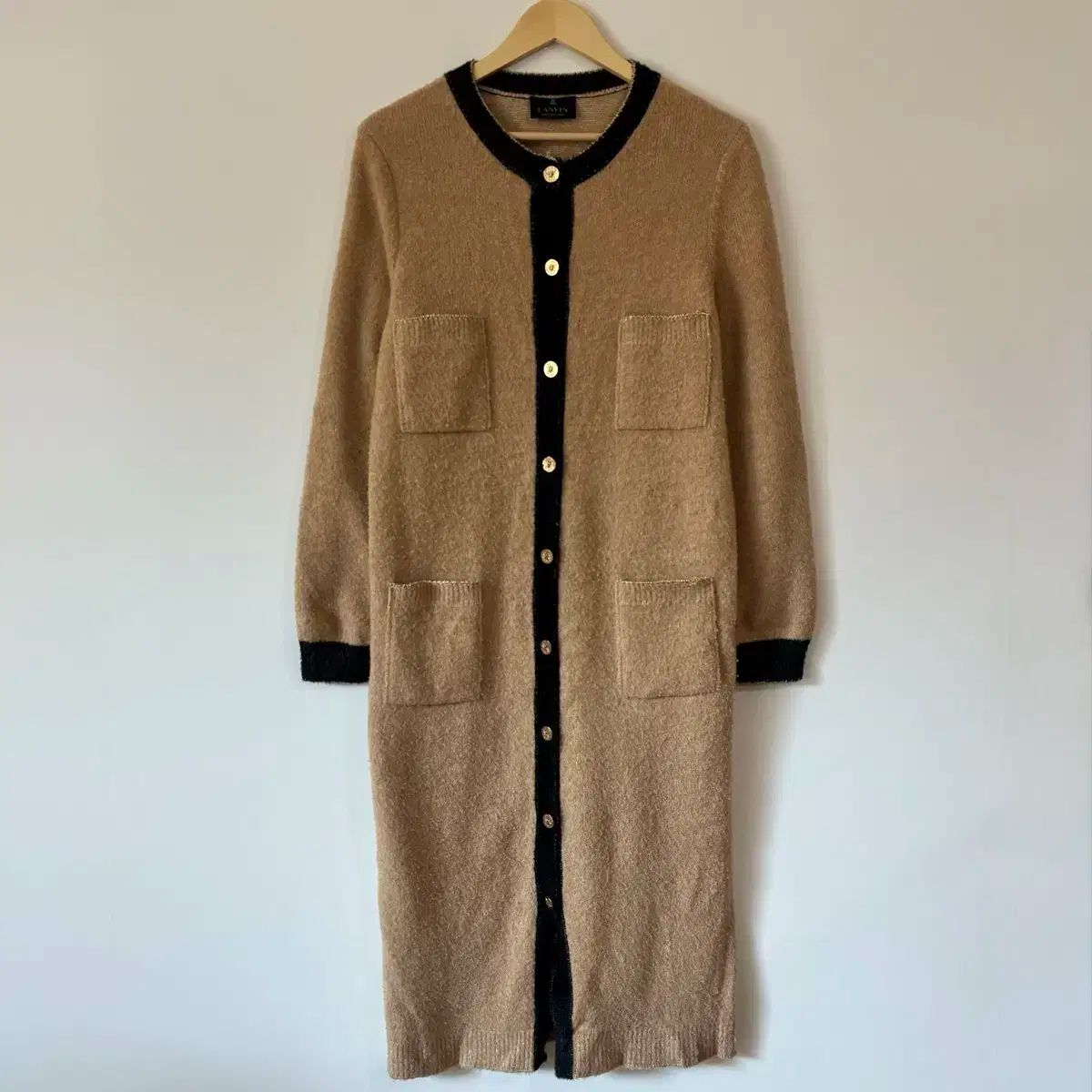 1412 ランバン ロング カーディガン ワンピース