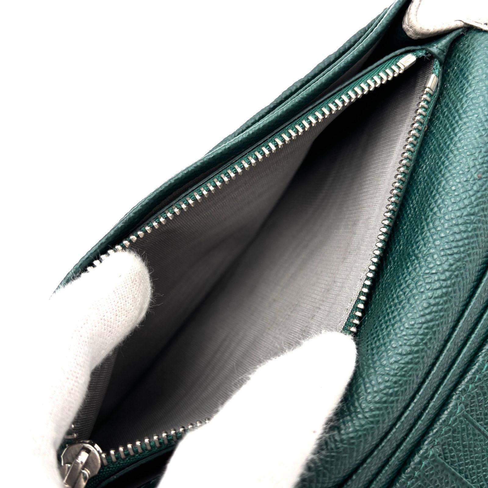 極美品 BVLGARI ブルガリ マン 長財布 ビーゼロワン ストーングレー