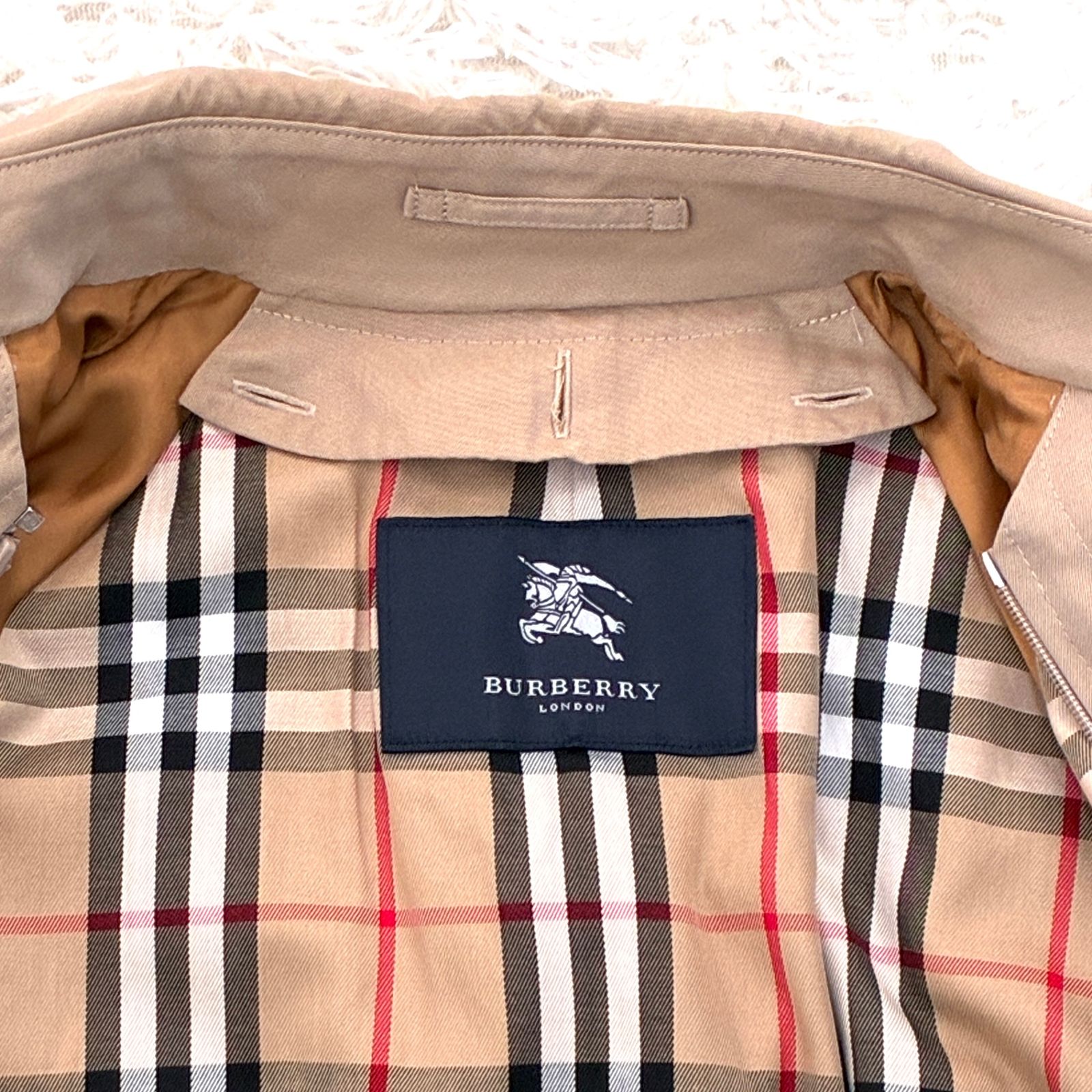 美品 BURBERRY バーバリー トレンチコート ノバチェック ベルト 美