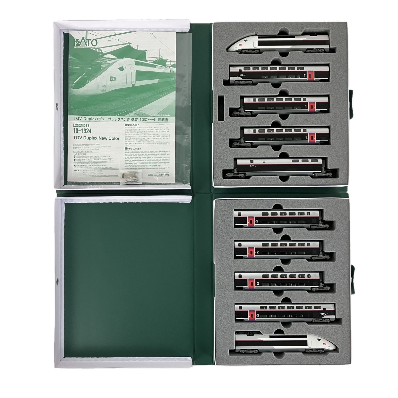 KATO 10-1324 TGV Duplex デュープレックス 新塗装 10両セット Nゲージ