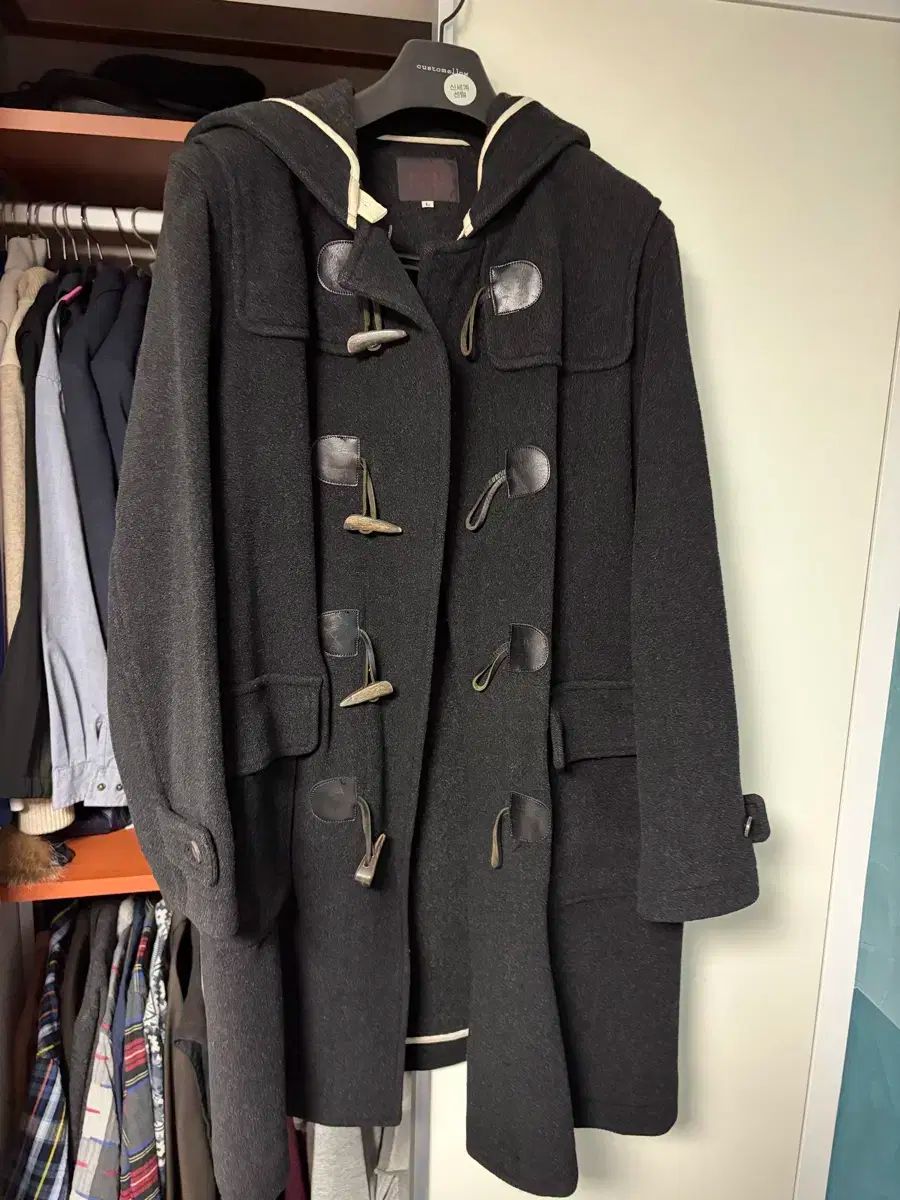 タケオキグチ トグルボタン ブラック ダッフルコート L サイズ