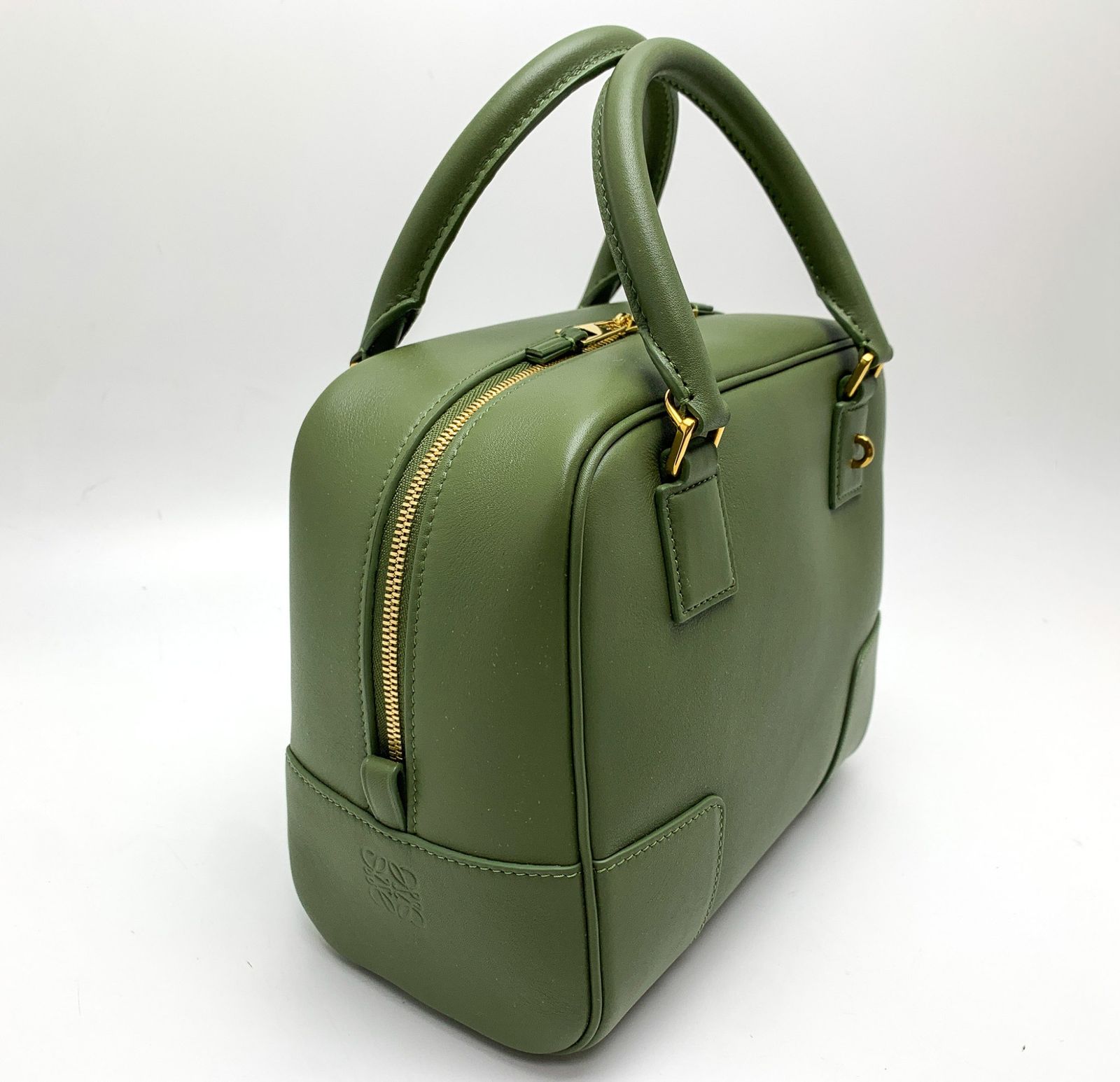 LOEWE ロエベ アボカドグリーン 緑系 アマソナ19 2wayハンドバッグ