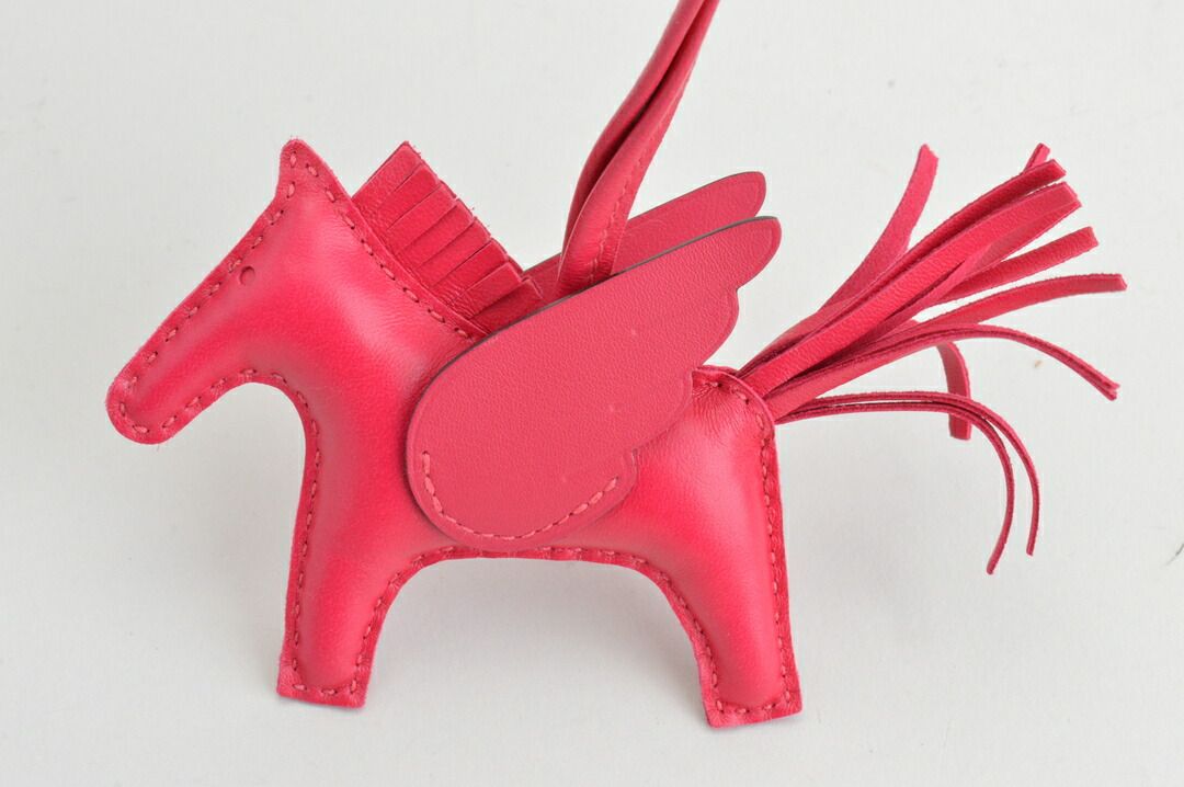 エルメス Hermes ロデオチャーム ペガサス PM フランボワーズ アニョーミロ スイフト B刻印 2025 レディース F-YA 1166