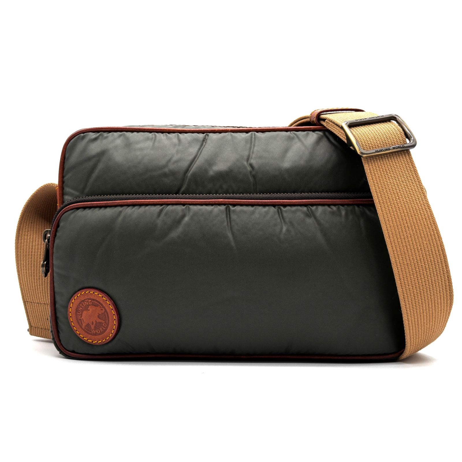 美品 HUNTINGWORLD ハンティングワールド ショルダーバッグ ロゴ