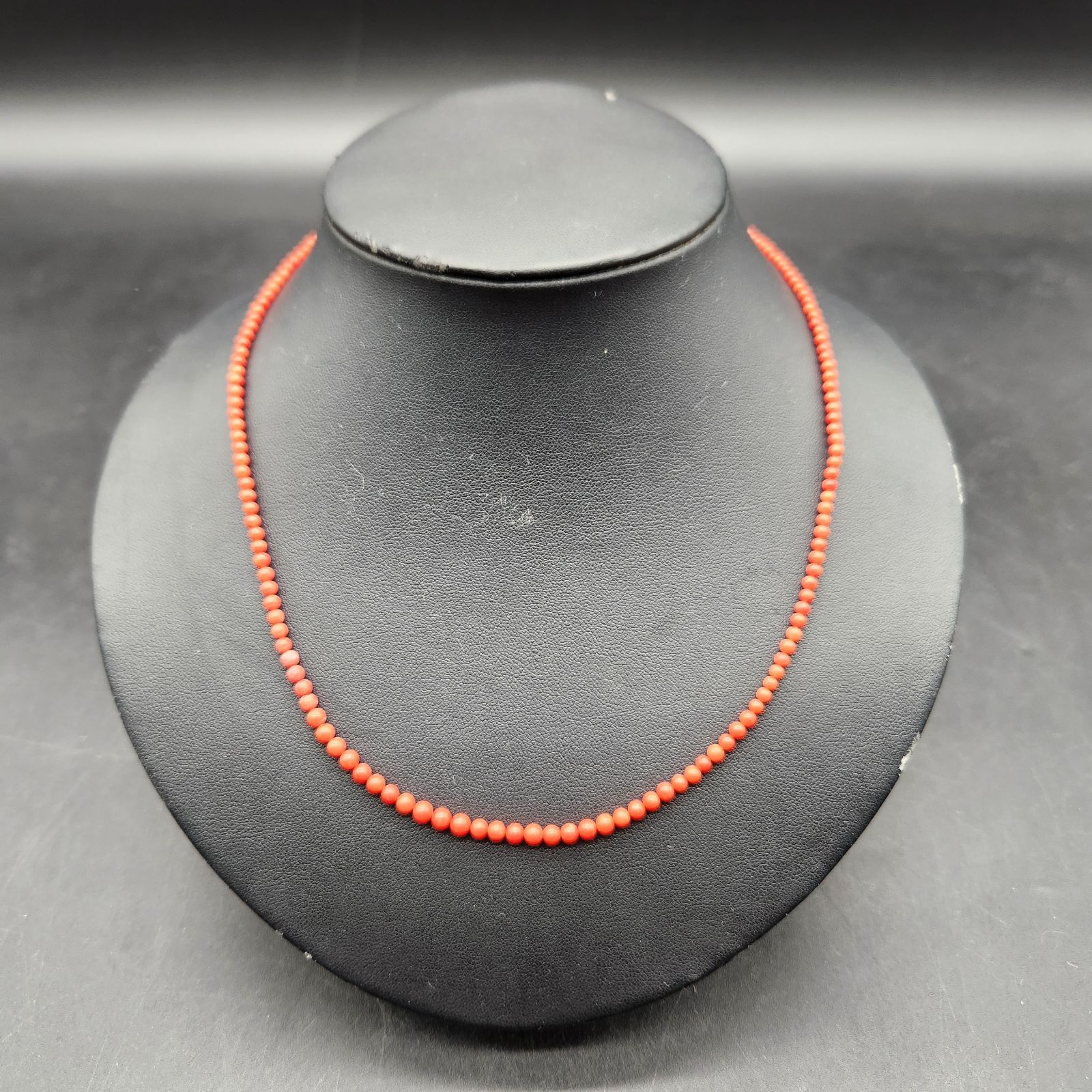 A039【希少】 K18 ネックレス 珊瑚 アクセサリー 18金 赤珊瑚 ジュエリー