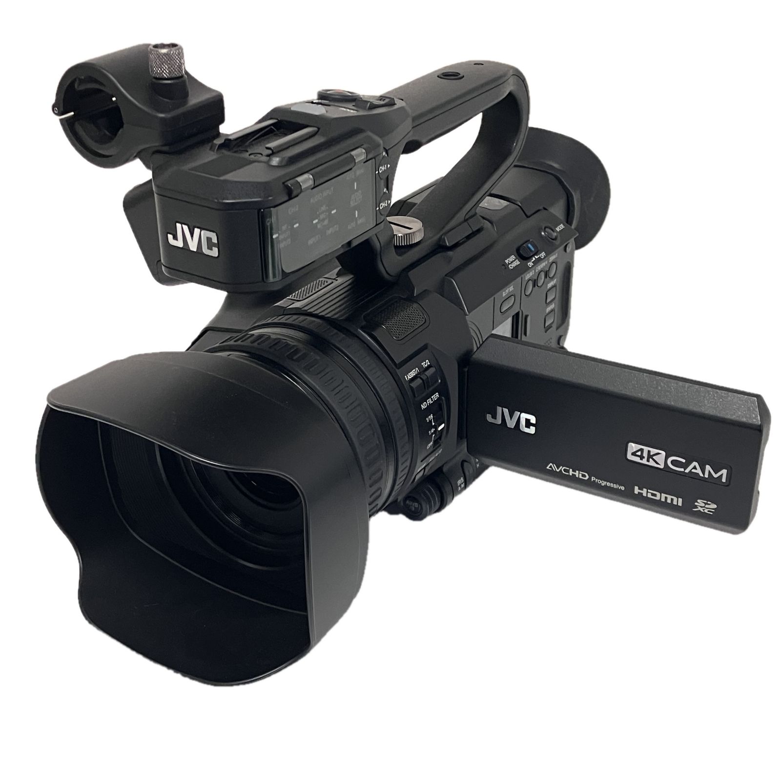 JVC GY-HM175 4K カメラレコーダー SDI XLR F1.2 業務用 ビデオカメラ 良好 F10621215