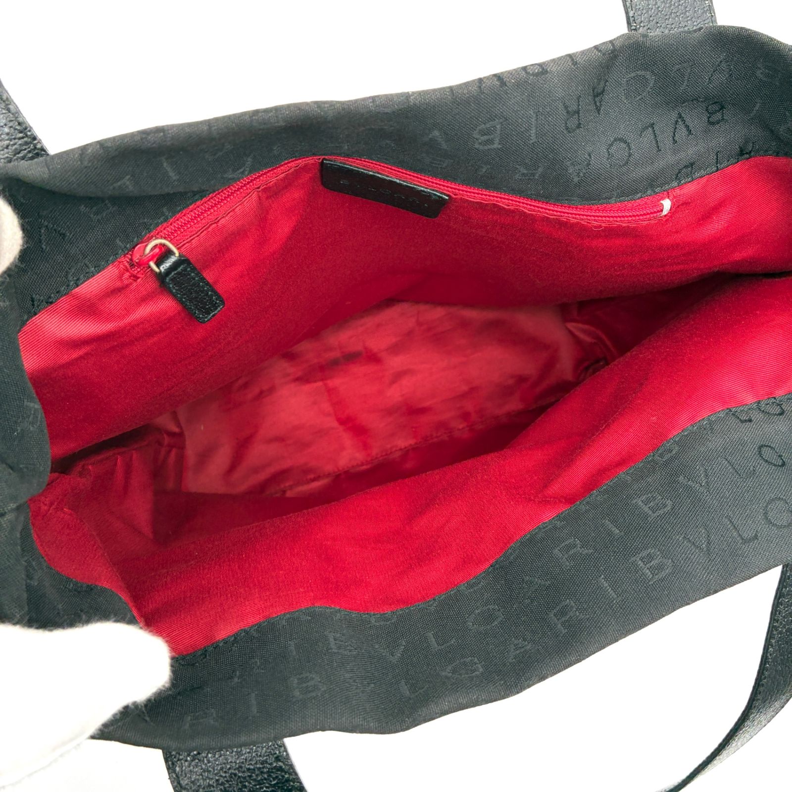 極美品 BVLGARI ブルガリ トートバッグ ロゴマニア 総柄 メンズ