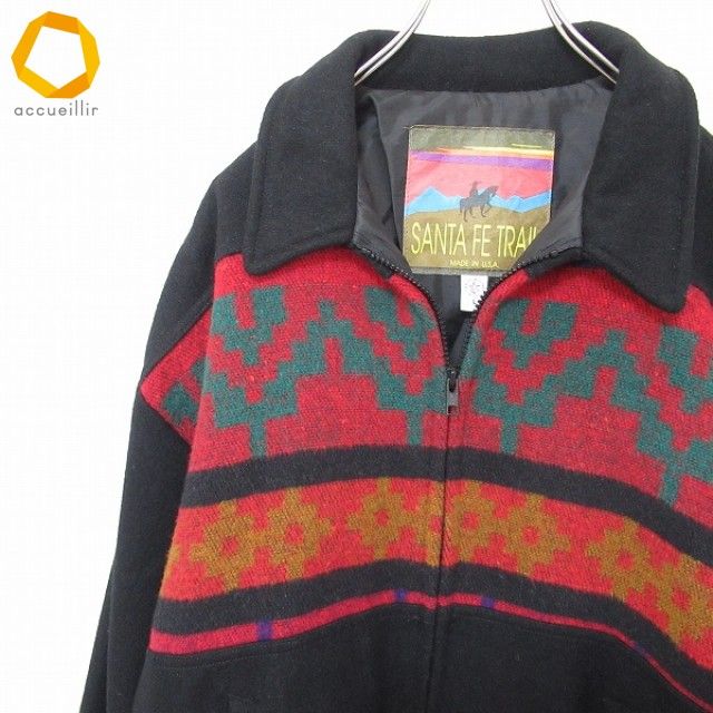 80s~ SANTA FE TRAIL USA製 オンブレ ウールジャケット 80s~ SANTA FE