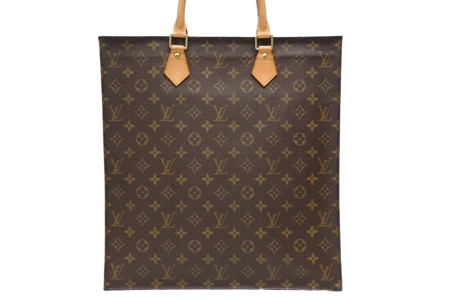 LOUIS VUITTON ルイヴィトン トートバッグ サックプラ M51140 モノグラム ブラウン ベージュ 4b009125
